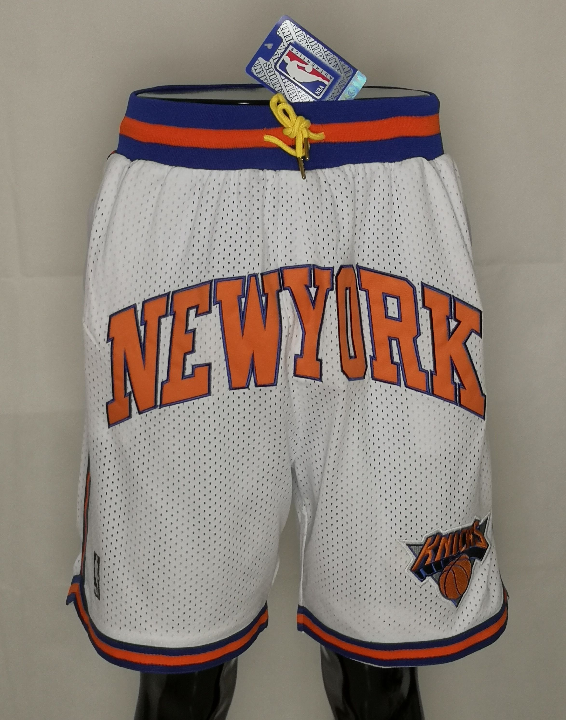 Men NBA Nike New York Knicks white shorts